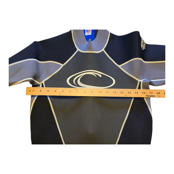 Ocean Tec Wetsuit Mens Shorty Titanium 2/2 Edge 22 Series Large Black Gray NWT - Picture 10 of 11